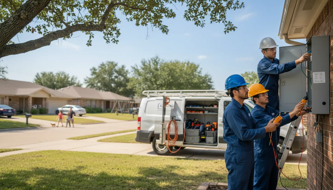 Certified electrician providing emergency electrical services in Elkader, IA